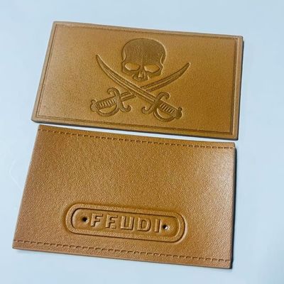 Custom Leather Labels Sew On Closure Type Customized For Individual Requirements