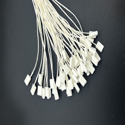 Fermetures pour étiquettes en plastique à boucle suspendue personnalisées pour articles de mode et accessoires de bagages