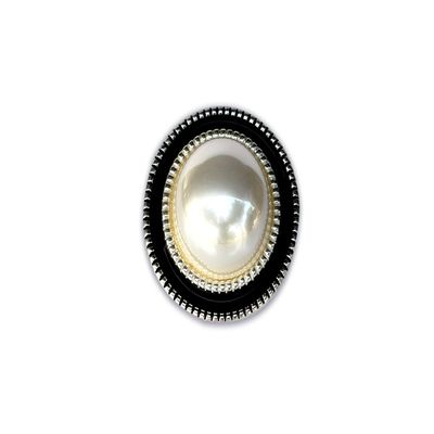 Accessoires de vêtements en plastique bouton de perle rond Cardigan à tricot pour femmes