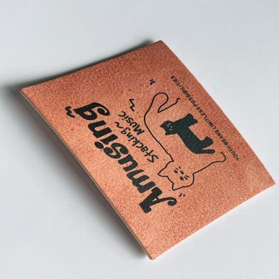 Jeans personnalisés Étiquette en cuir Logo de marque rectangulaire Pour les articles de crochet