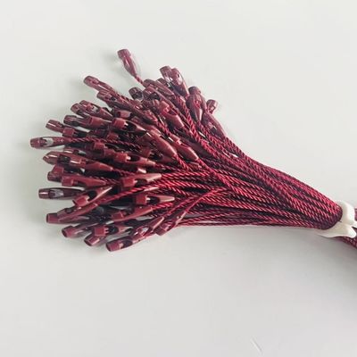Bourgogne ABS Polyester Nylon Tag Fasteners Boucle pendentif en forme de balle