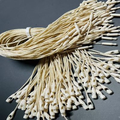 OEM en vrac tissus de verrouillage en nylon tressés étiquettes de fixation Beige