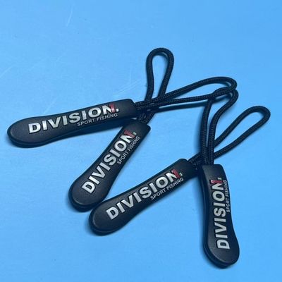 Des cordons de fermeture à glissière en caoutchouc en nylon en plastique noir OEM