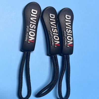 Des cordons de fermeture à glissière en caoutchouc en nylon en plastique noir OEM