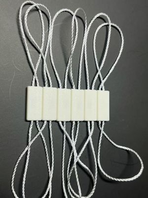 Polyester rectangulaire étui de verrouillage étiquette en plastique fixateur blanc écologique