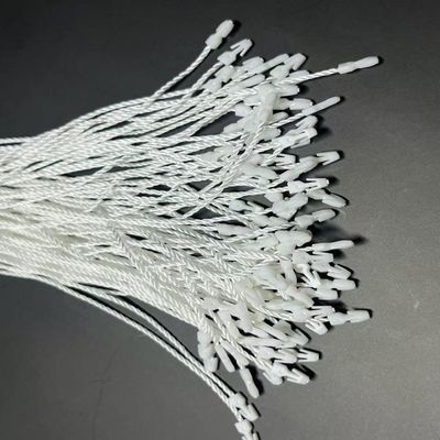 Résistant à la fermeture carré étiquette en plastique fixateur de la corde d'étanchéité CMYK pour les vêtements personnalisés