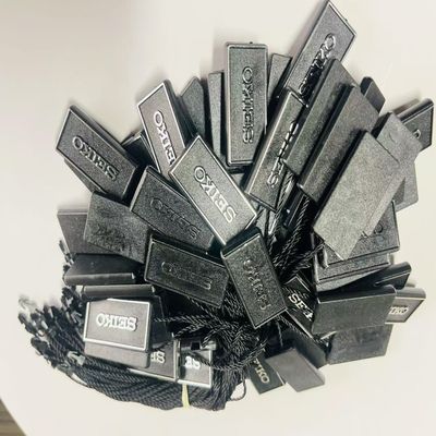 Résistant aux intempéries 3 pouces Noir Hang Tag String Swing Tag Thread 100pcs