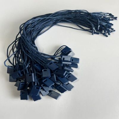 Légère boucle de sécurité étiquette en plastique fixateur pour les magasins de détail bleu foncé