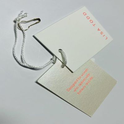 Couleur complète en papier durable Vêtements Jacket Hang Tag personnalisé