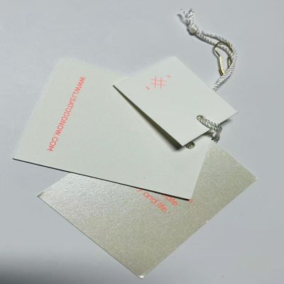 Couleur complète en papier durable Vêtements Jacket Hang Tag personnalisé