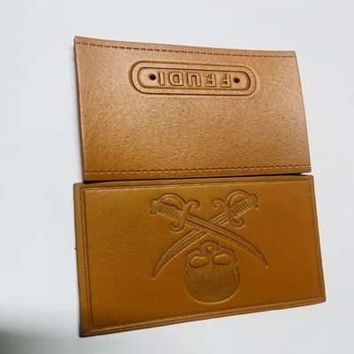 Custom Leather Labels Sew On Closure Type Customized For Individual Requirements