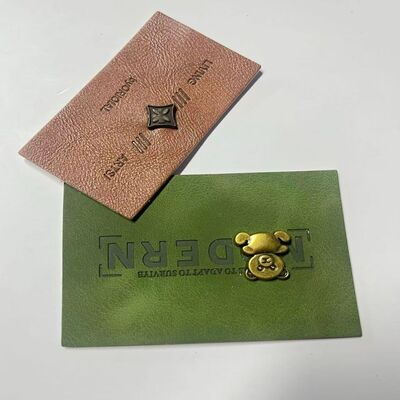 Customization Custom Leather Labels Embossed Durable Personalized Leather Tags for Apparel Accessories and Craft Projects