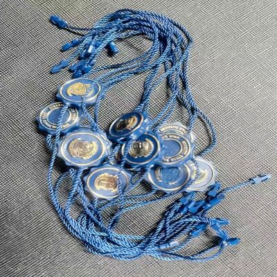 Fermeture d'étiquette en plastique pour chaussures Longueur suspendue d'environ 10 pouces Conçue pour l'étiquetage des vêtements dans les secteurs de l'habillement et de la chaussure