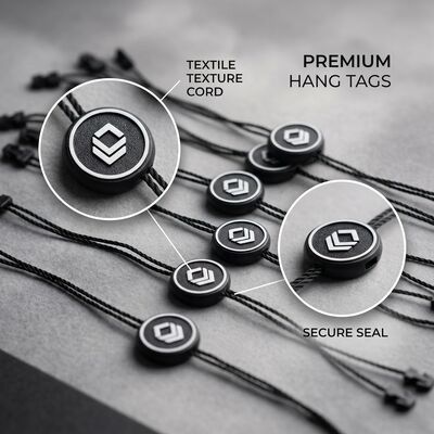 Étiquettes de vêtements d'épaisseur de 0,2 mm Étiquettes d'allongement de vêtements haute durabilité Étiquettes de vêtements conçues pour l'identification et le suivi des vêtements