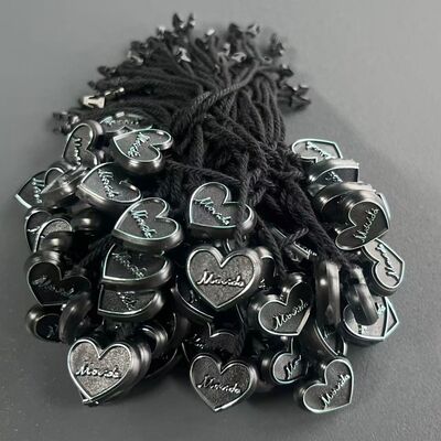 Plain Black Hang Tag String Style Rectangle Quantité de 100 pièces Choix pour l'étiquetage des vêtements et la présentation des marchandises