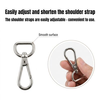 Accessoires conçus pour améliorer les processus de fabrication des sacs avec des instructions de soins faciles, essuyer avec un chiffon humide