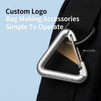 Casting sous pression, polissage, placage, fabrication de sacs artisanaux, accessoires avec logo client, parfait pour les applications quotidiennes